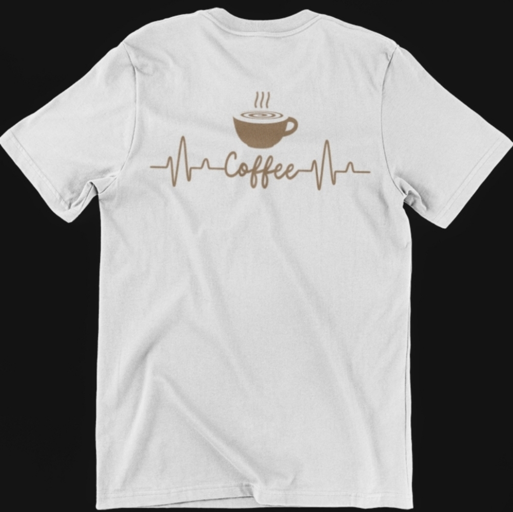 Coffee Heartbeat T-Shirt - Embrace Your Love for Coffee in Style!